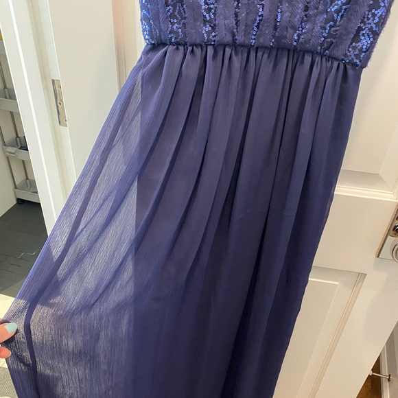 Navy Blue sequin gown - Picture 5 of 5